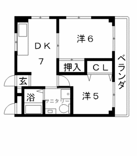 高槻 賃貸 マンション アークマンション 間取り.gif