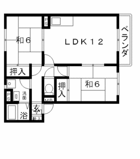 高槻市 賃貸 アパート アーバンヒルズ 間取り.gif