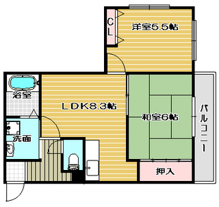 高槻市賃貸マンション カーザ・エスペランサ3号室 間取り図面.jpg