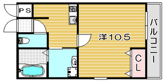 高槻市賃貸マンション プライムコート南松原 間取り図面.jpg