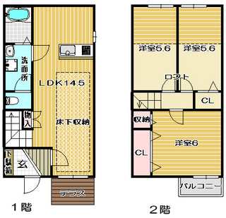 高槻市賃貸アパート シャンベール芝生 間取り図面.jpg