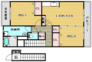 高槻市賃貸マンション ルーセントベガ 間取り.jpg