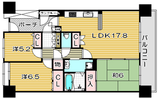 高槻市分譲賃貸マンション アーバンビュー高槻アンソレイユ 間取り図面.jpg