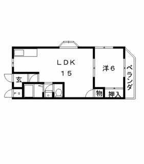 高槻市 賃貸 マンション グランドハイツ 間取り.gif