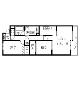 高槻市 賃貸 分譲マンション マンション 分譲賃貸 サーパス高槻 間取り.gif