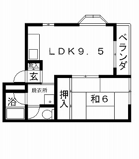 高槻市賃貸マンション シティコーポ沢良木 間取り