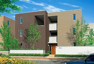 高槻市賃貸マンション 新築・シャーメゾン五十嵐邸 外観パース.jpg