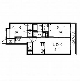 高槻市賃貸マンション シャーメゾン横山邸 間取り図面.jpg