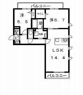 高槻市賃貸マンション 新築・シャーメゾン五十嵐邸 @号室ネット用.jpg
