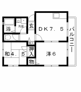 高槻 賃貸 アパート ゾナフーテ深沢 間取り.gif