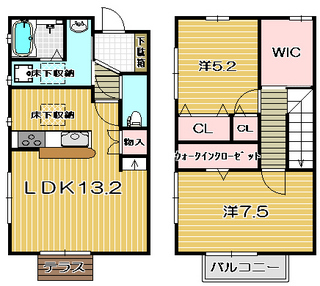 高槻市賃貸アパート ディアコート 間取り図面.jpg