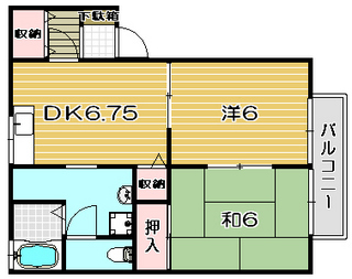 高槻市賃貸アパート ドミールサンワ 間取り図.jpg