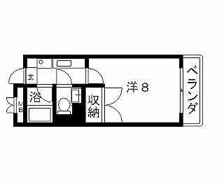 高槻市賃貸マンション パインヴィレッジ 間取り