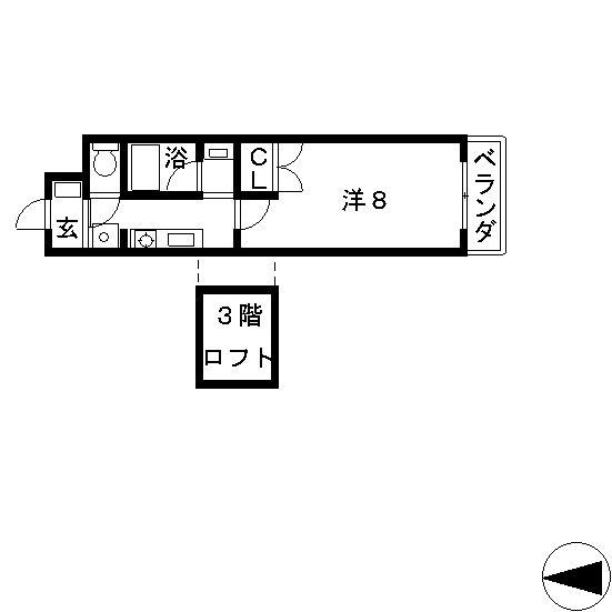 高槻市 賃貸マンション 土橋町 ベイサージュ彩3階.jpg