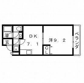 高槻市賃貸アパート ベル・プレアリーT番館 間取り図面.jpg