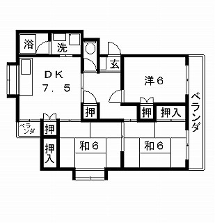 高槻市賃貸マンション ボナールハイツ 間取り図面.jpg