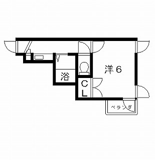 高槻市賃貸マンション ポエジーハイム(3号室) 間取り図面.jpg