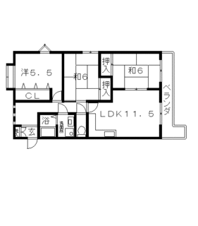 高槻市 賃貸 マンション マンションサンプラザU 406号室 ネット用間取り.gif