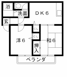 高槻市 賃貸アパート メイプルコート 間取り.gif