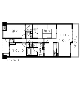 高槻市賃貸 分譲マンション ローレルコート高槻天神 間取り.gif
