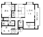 高槻 賃貸 住宅 マンション ボナールコートM 間取.gif