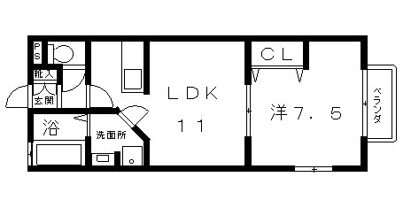 高槻市 賃貸 アパート ハオス八幡6252タイプ 間取り.jpg