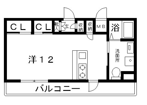 高槻市 賃貸 マンション シャーメゾンミッド高槻4号室 間取り.jpg