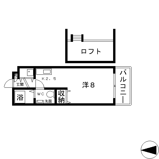 高槻市 賃貸 マンション 城北町 アビタ細川たかつき 間取り_t.jpg
