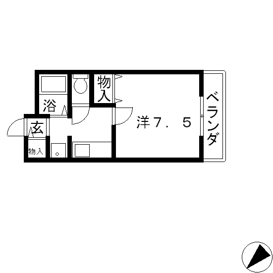 高槻市 賃貸マンション 城北町 アーバンハイツ城北1・2号室 間取.jpg
