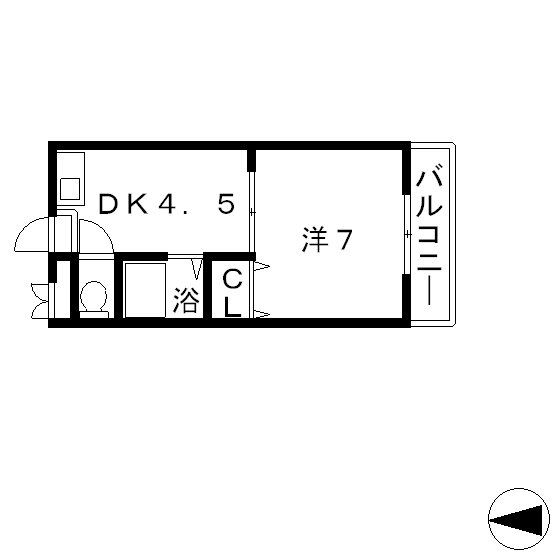 高槻市 賃貸マンション 八幡町 セパレート ハイツD&K間取.jpg