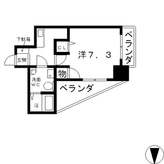 高槻市 賃貸マンション 野見町 デザイナーズマンション 1K セレニテ高槻_t間取A.jpg
