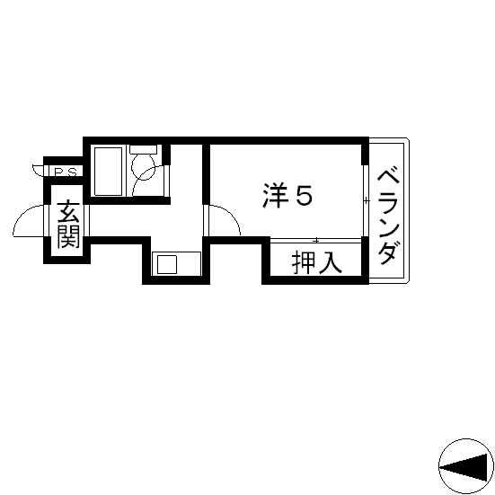 高槻市賃貸マンション 西町 アンフィニィ西町 間取