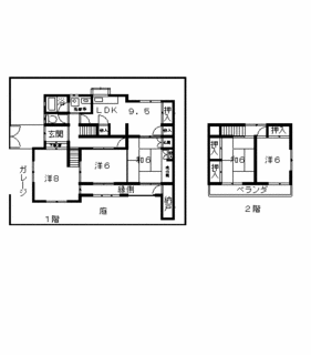 高槻市賃貸貸家 南松原町 貸家 間取.gif