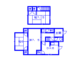 高槻市賃貸貸家・苅田借家NO1.gif