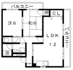 高槻賃貸コーポグリーン間取り.gif