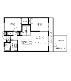 高槻賃貸住宅マンション レクエルド藤 間取.gif