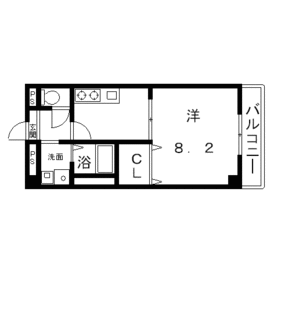 高槻賃貸住宅マンション 新築 アンプルールフェール ビエント高槻1K 間取.gif
