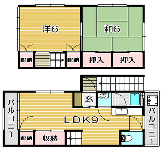 高槻市賃貸マンション 上本町連棟貸家(南端) 間取り.jpg
