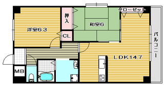 高槻市賃貸マンション カーサヒロ|間取.jpg