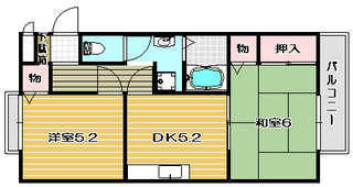 高槻市賃貸アパート サンライフ川添|間取.jpg