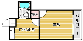 ハイツ88|3号室間取カラー.jpg