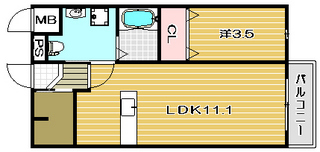 高槻市賃貸アパート ハイバレーミドル|間取.jpg