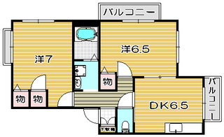 高槻市賃貸アパート|パストラル23の間取りだよ