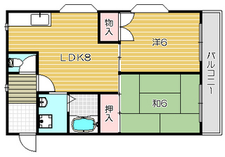 高槻市賃貸マンション|プルミエール高槻の間取り