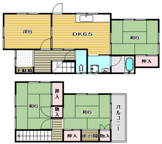 高槻市戸建賃貸 氷室町貸家|間取.jpg