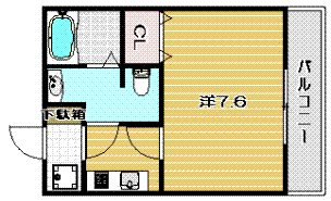 高槻市賃貸アパート アンサンブル高槻|間取.gif