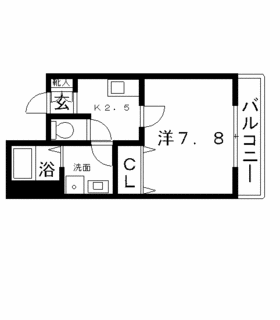 高槻市 賃貸 マンション FREEDOM城南 間取り.gif