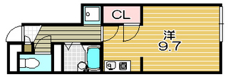 高槻市賃貸アパート Y's Villa 1F|間取.jpg