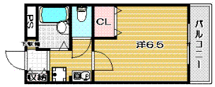 高槻市の賃貸マンション|プロニティ21の物件間取