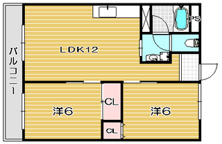 高槻市賃貸マンション タカラユキPART2 間取り.jpg